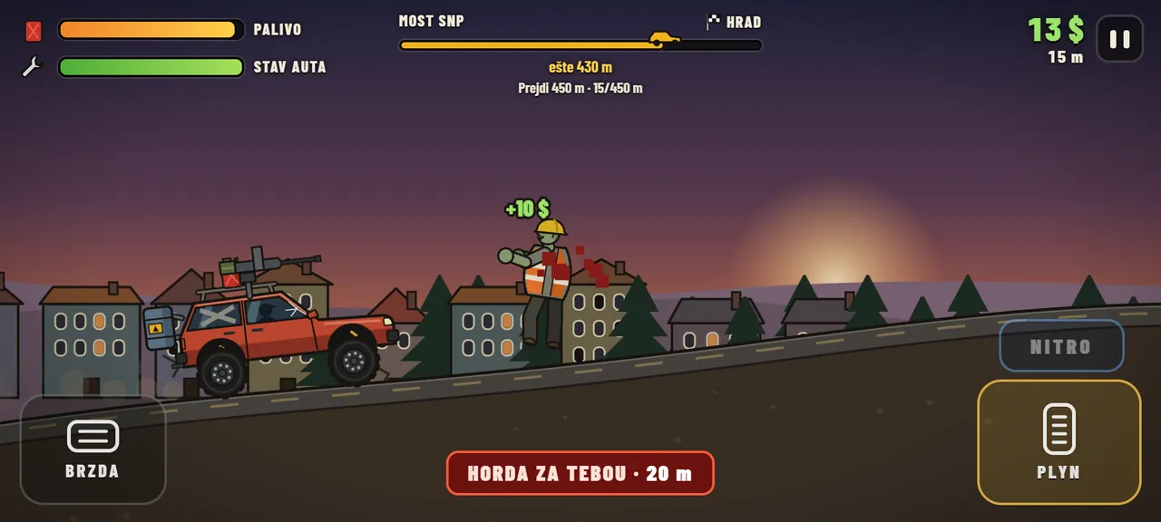 Auto s guľometom uteká horde zombíkov po diaľnici